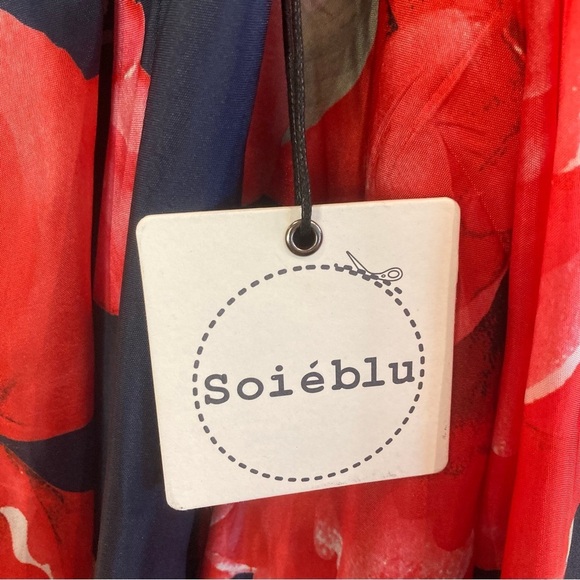 SOIEBLU Sz S Floral Open Back Crinoline Underskirt Jewelled Waist Dress NEW - Picture 11 of 16